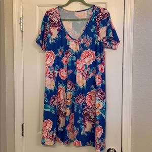 Spring Floral Swing Dress! 🌸🌷With POCKETS!